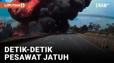 Detik-Detik Pesawat Jet Pribadi Jatuh di Selangor, Malaysia