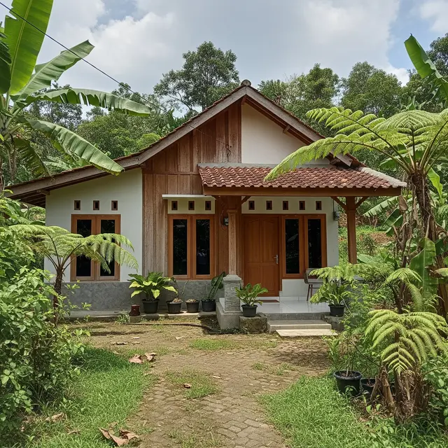 9 Model Rumah 1 Lantai Biaya Rp30 Juta di Desa, Strategi Hemat dan Desain Simple
