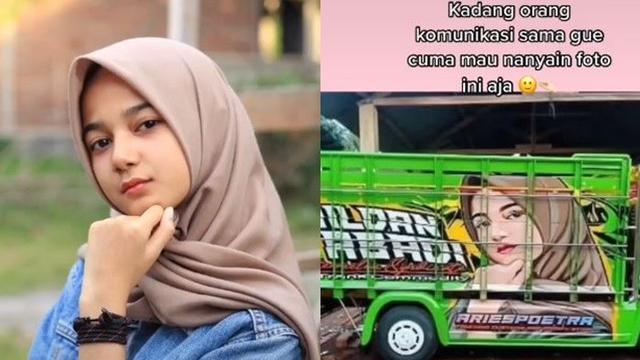 Viral Curhatan Wanita Yang Fotonya Sering Dipasang Di Belakang Truk Hot Liputan6 Com