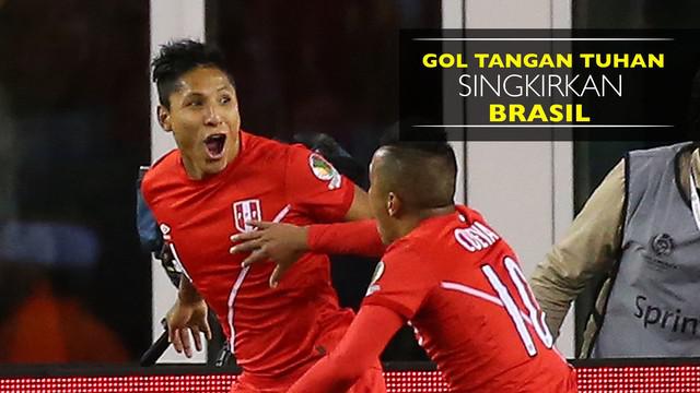 Brasil pulang lebih cepat akibat gol kontroversial Raul Ruidiaz, striker Peru pada menit ke-75.