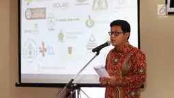 Direktur Utama RSPSC, DR Dany Amrul Ichdan memberi keterangan saat menggelar perjanjian kerjasama di Jakarta, Selasa (20/6). Kerjasama ini dilakukan untuk meningkatkan pelayanan kesehatan kepada masyarakat. (Liputan6.com/Angga Yuniar)