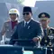 Prabowo Pimpin Upacara HUT ke-80 Bhayangkara di Cikeas