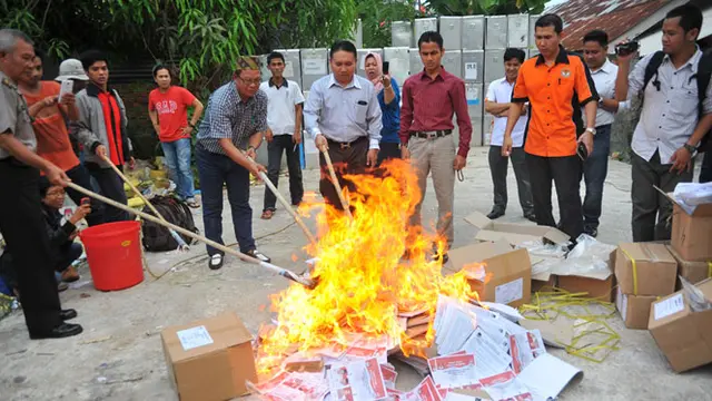 KPU Musnahkan Surat Suara