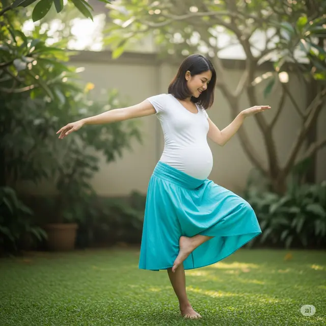 Outfit Senam Ibu Hamil. Foto: Gemini