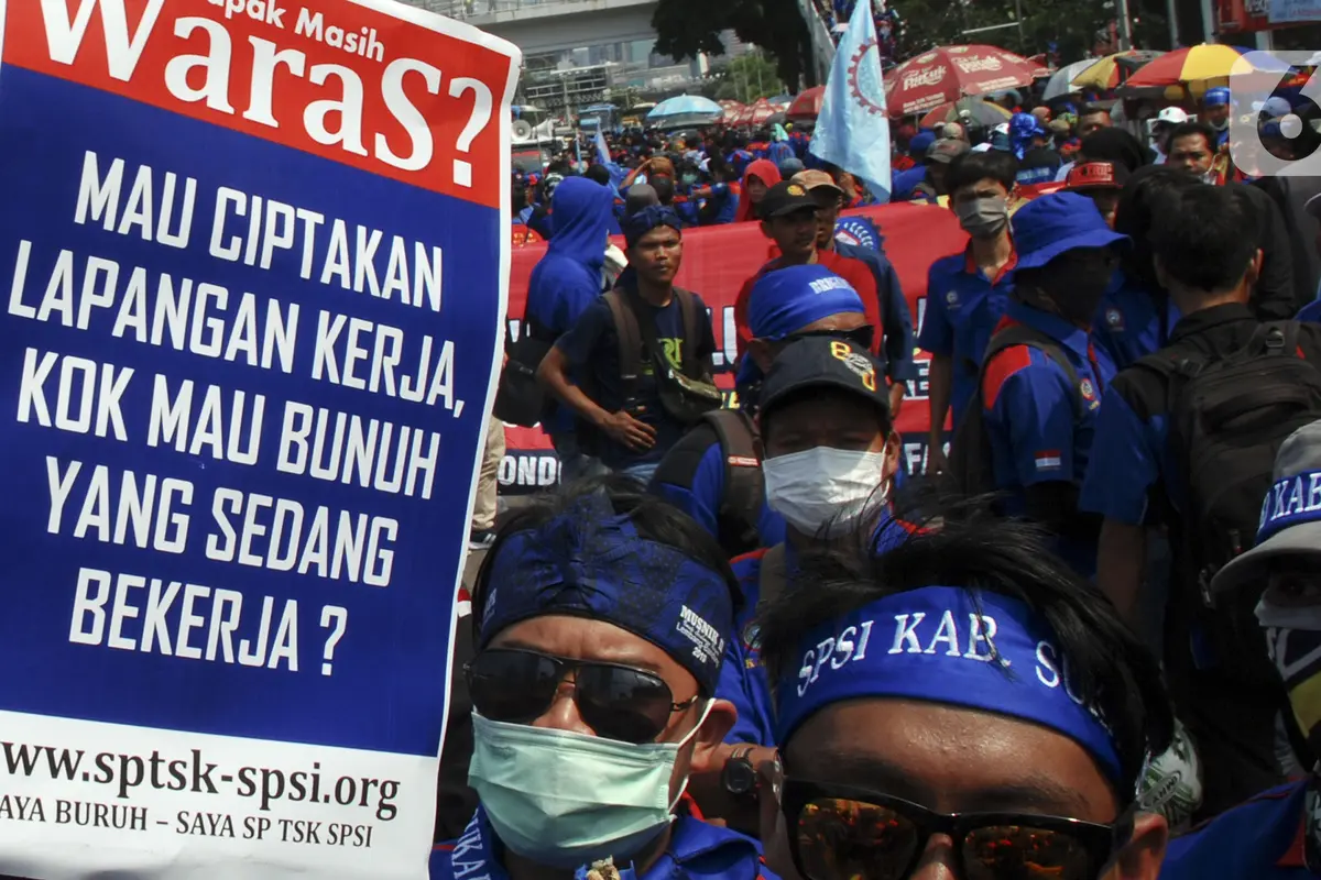 Elemen Buruh Tolak RUU Omnibus Law