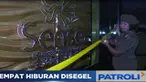 Satu demi satu ruangan dipasangi garis polisi oleh petugas Satpol PP.