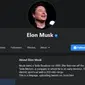 Fanpage palsu menyamar jadi Elon Musk. Dok: facebook.com