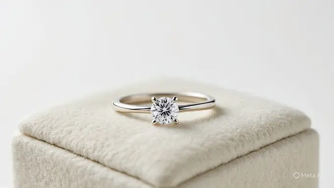 Model Cincin Emas Putih Simpel untuk Muslimah