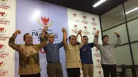 Para sekjen parpol Koalisi Adil dan Makmur di kediaman Prabowo, Jakarta, Jumat (28/6/2019). (Merdeka.com/Intan Umbari Prihatin)
