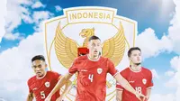 Timnas Indonesia - Rizky Ridho, Jay Idzes, Justin Hubner (Bola.com/Adreanus Titus)