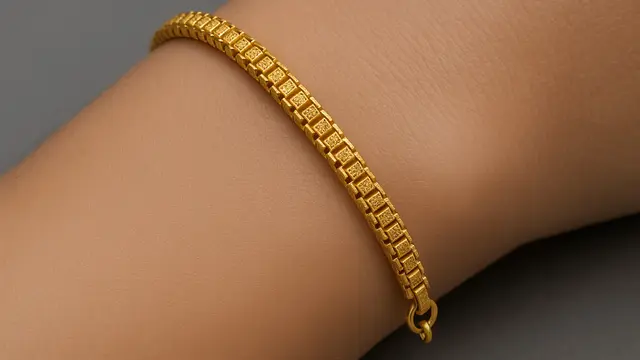 7 Model Gelang Emas 24K Minimalis Rantai Kotak (Box Chain) 2025, Elegan dan Cocok untuk Layering