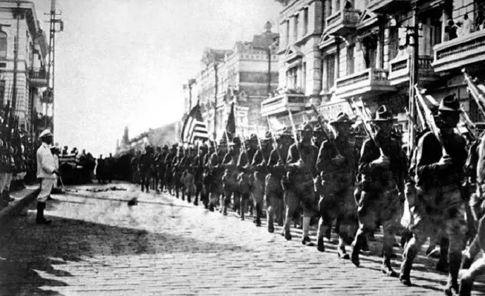 Pasukan Ekspedisi Amerika Serikat ke Siberia 1918 (Wikimedia Commons)