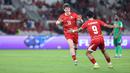 Pemain Timnas Indonesia, Ole Romeny merayakan gol ke gawang St Kitts and Nevis dalam laga FIFA Series 2026 di Stadion Utama Gelora Bung Karno (SUGBK), Senayan, Jakarta, Jumat (27/03/2026). (Bola.com/M Iqbal Ichsan)