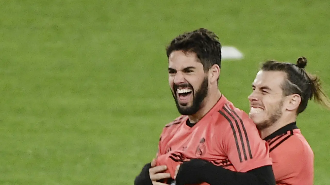 Latihan Real Madrid Vs AS Roma