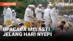 RIBUAN WARGA GELAR UPACARA MELASTI DI SUMBER AIR JELANG HARI NYEPI