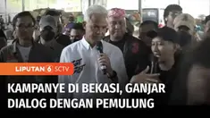 Calon Presiden Ganjar Pranomo menemui pemulung di Kota Bekasi, Jawa Barat, Ganjar berdialog bersama pemulung tentang pengelolaan sampah organik dan anorganik.