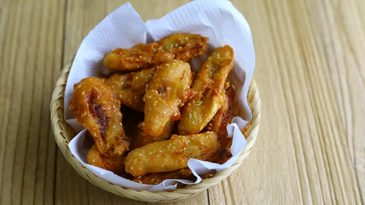 pisang goreng wijen