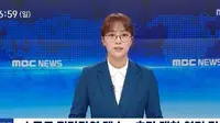 Lim Hyun-ju, pembawa berita asal Korea Selatan. (dok. screenshot video Twitter @MBC_entertain)