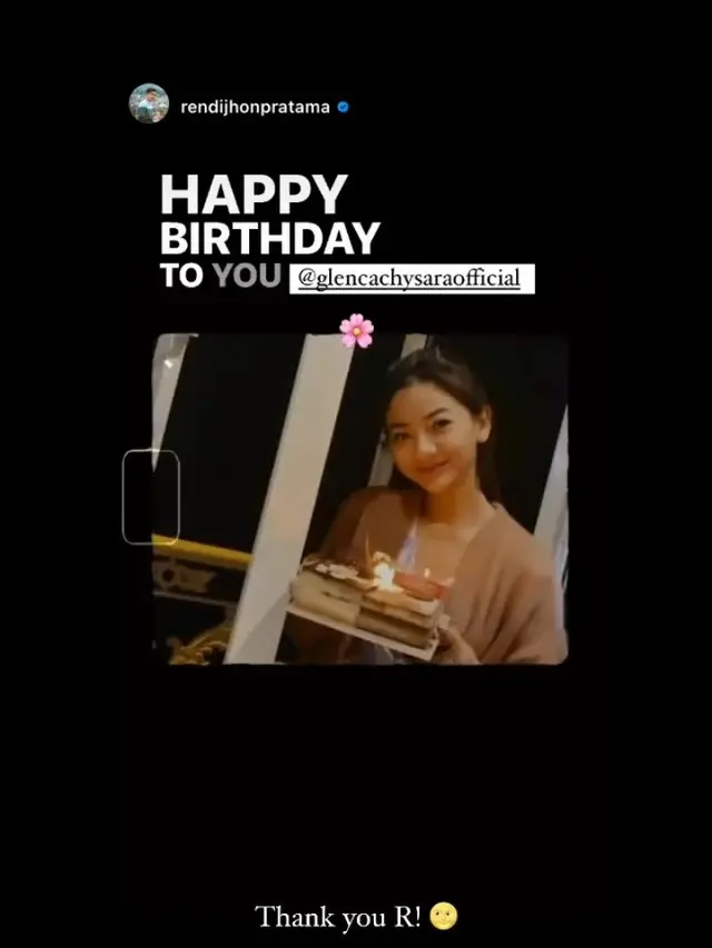 6 Momen Ulang Tahun Glenca Chysara, Kemesraan dengan Rendi Jhon Curi Perhatian