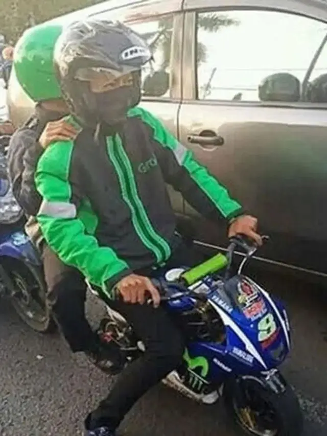 Kumpulan Potret Driver Ojol Gunakan Kendaraan Unik Selain Sepeda Motor (ist)