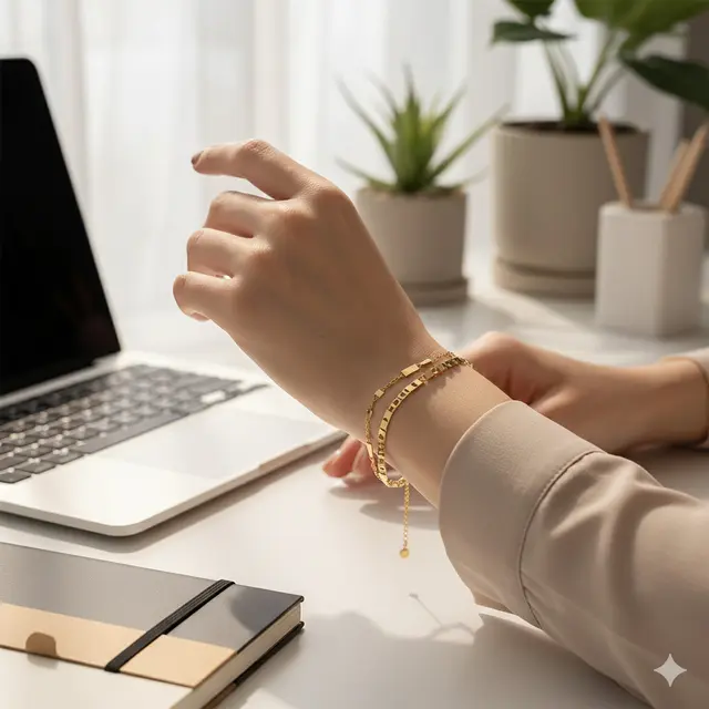 Model Gelang Emas 2 Gram 16K Rantai Tipis Minimalis