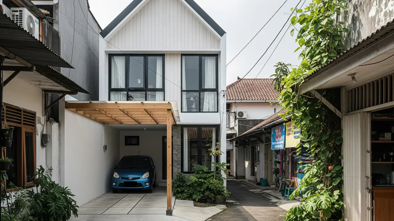 9 Model Rumah Kecil di Gang Tapi Garasi Luas, Solusi Lahan Sempit Perkotaan
