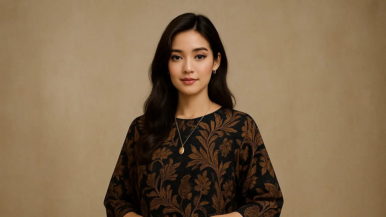 Model Padupadan Rok Span Batik Belah Samping