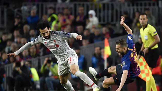 Dua Gol Lionel Messi Antar Barcelona Taklukan Liverpool