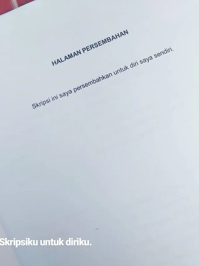 6 Tulisan di Halaman Persembahan Skripsi Ini Bikin Ketawa Geli