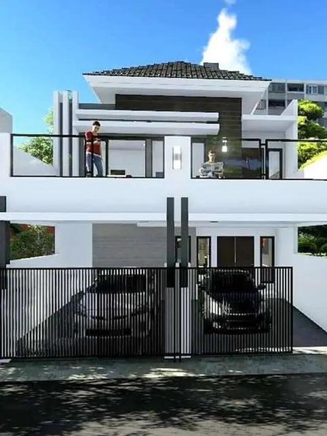 Rumah Minimalis 2 Lantai 6x12 dengan Rooftop