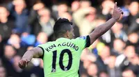 3. Sergio Aguero (Manchester City), 21 gol dari 26 penampilan. (AFP/Ben Stansall)