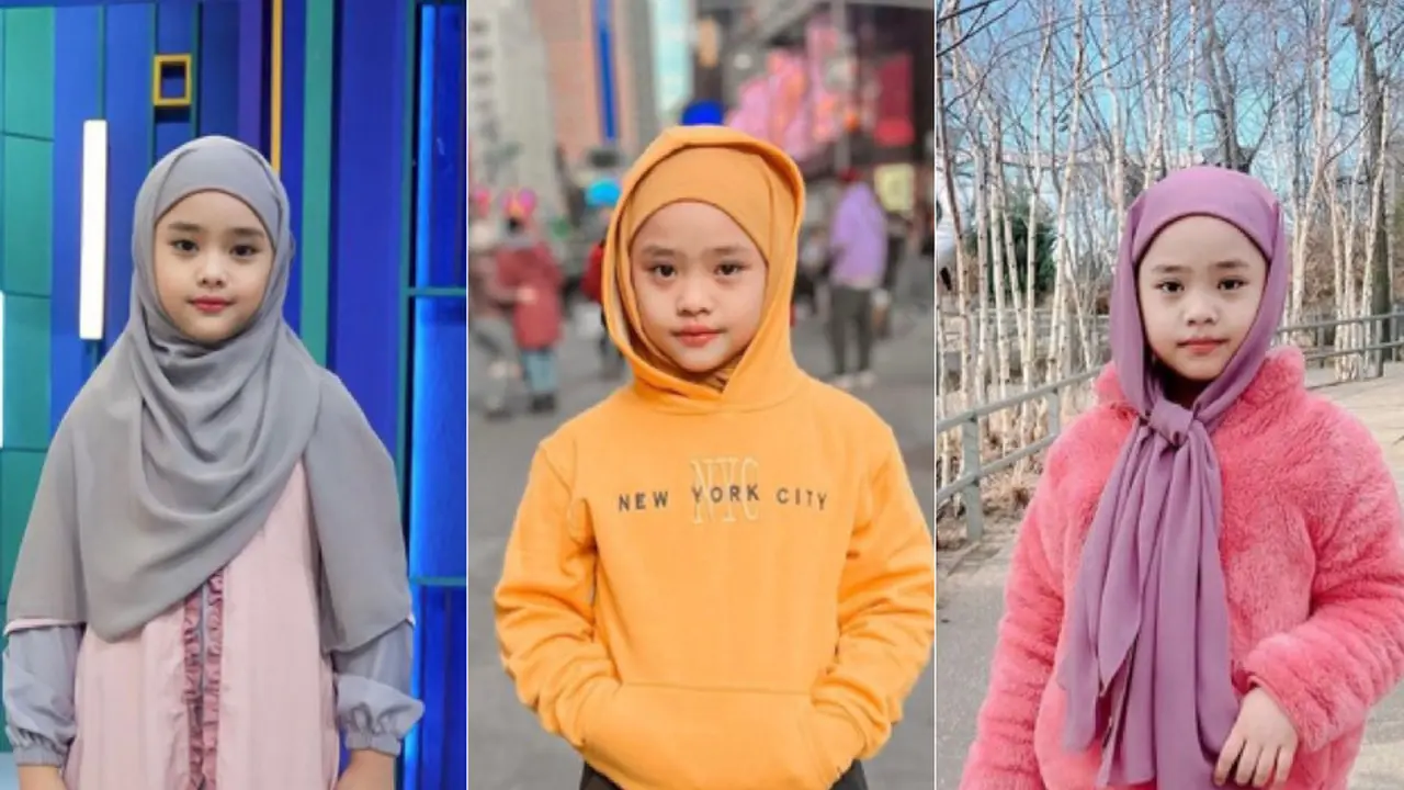 Gaya stylish hijab Maryam Nusaibah Abdullah anak pertama Oki Setiana Dewi