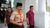 Adhyaksa Dault Datang ke Istana bertemu Presiden Jokowi (Liputan6.com/Ahmad Romadoni)