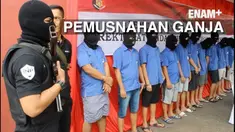Direktorat Narkoba Mabes Polri memusnahkan 1,6 ton ganja senilai Rp 8,3 Miliar dengan menggunaka Tungku Raksasa