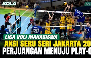 Berbagai Aksi Atlet di Hari Pembuka Liga Voli Mahasiswa Seri Jakarta 2026, Perjuangan Menuju Play-off Dimulai!