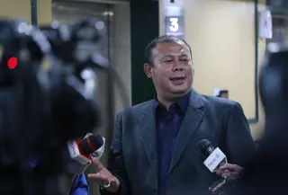 Wakil Ketua DPR RI Cucun Ahmad Syamsurijal&nbsp;di momen Hari Pers Nasional 2025. (Istimewa)