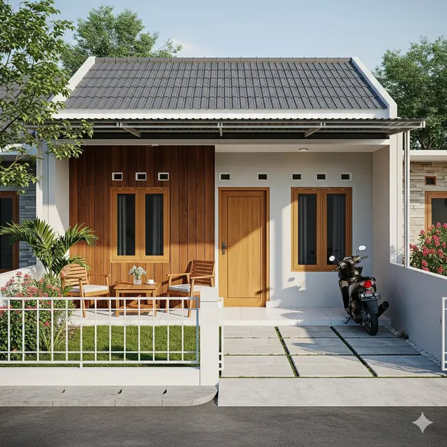 Rumah dengan Teras Lebar