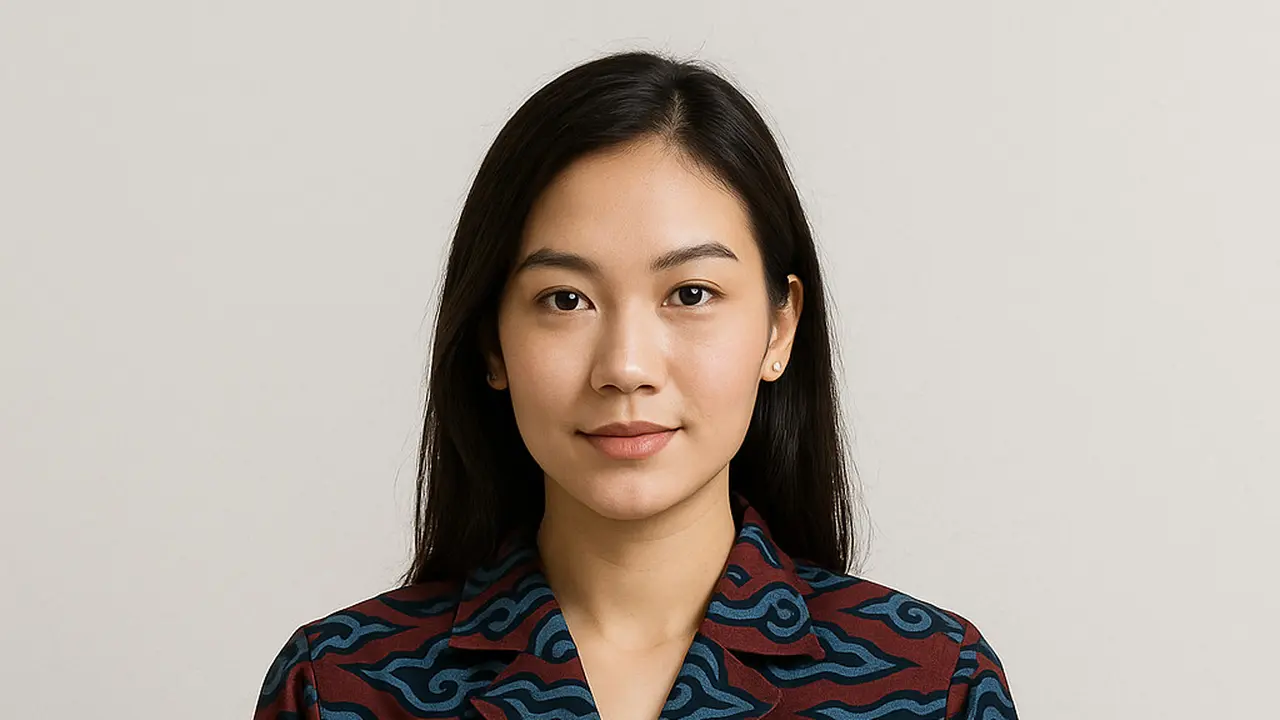 Model Baju Batik Mega Mendung Wanita untuk Kerja Kantoran