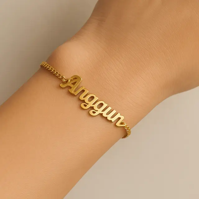 10. Gelang Nama Laser Cutting