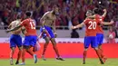 Kosta Rika lolos ke putaran final Piala Dunia 2018 setelah menempati peringkat kedua klasemen zona CONCACAF pada laga kualifikasi dengan raihan 16 poin. (AFP/Ezequiel Becerra)