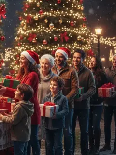 Ilustrasi Perayaan Natal (Foto: Gemini AI)