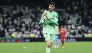 Real Madrid melaju ke babak 16 besar dan akan bertemu dengan Sporting atau Manchester City sebagai lawan mereka. (AFP/Pierre-Philippe Marcou)