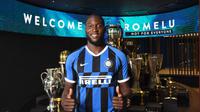 Inter Milan resmi mengumumkan pembelian Romelu Lukaku dari Manchester United. Doc: Inter Milan