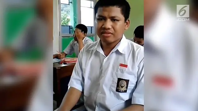 Fariz, seorang siswa SLB sangat pintar mengerjakan soal matematika