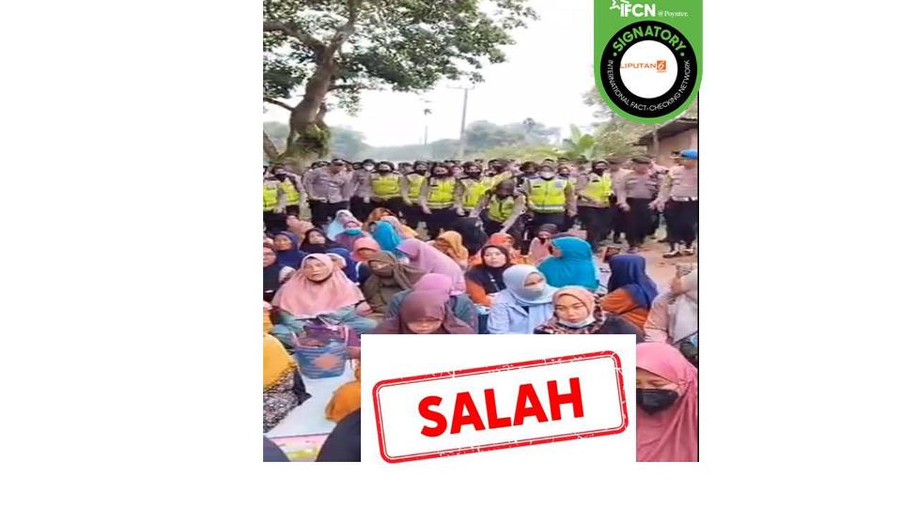 Cek fakta Polisi bubarkan ibu-ibu pengajian