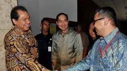 Menurut Chairul, pertemuan itu membahas persiapan transisi pemerintahan dari Presiden SBY ke presiden terpilih Joko Widodo, Jakarta (10/9/2014) (Liputan6.com/Johan Tallo)