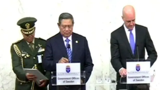 Tiba di Swedia, SBY Dikawal Pesawat Militer