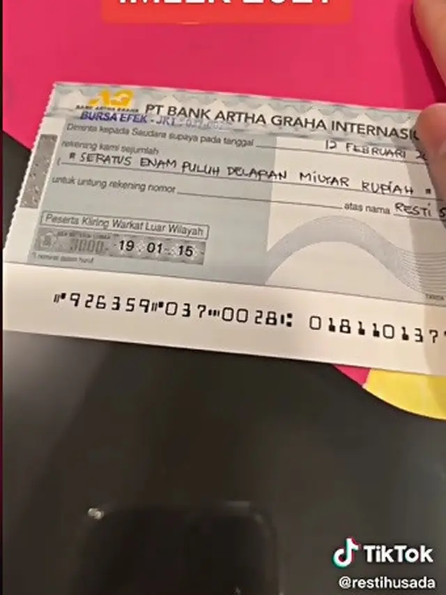 Viral, Video Buka Angpau Isi Cek Ratusan Miliar Ini Dikira Netizen Dapat Warisan