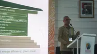 CEO Pertamina Geothermal Energy Ahmad Yuniarto dalam diskusi di Paviliun Indonesia COP-27 di Sharm el-Sheikh, Mesir.
