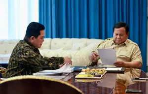 Prabowo Minta Erick Thohir Susun Blueprint Timnas Indonesia Menuju Piala Dunia 2030